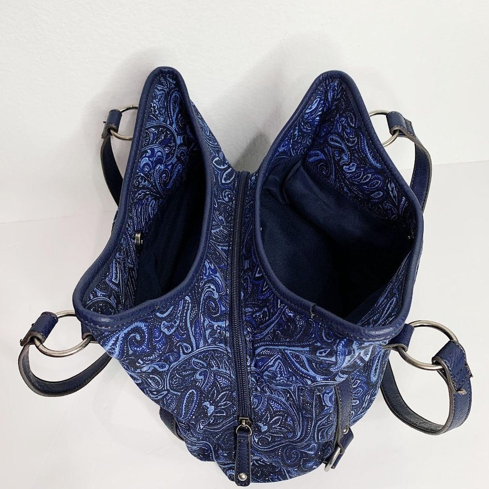 St. John's bay purse blue paisley - Picture 15 of 16
